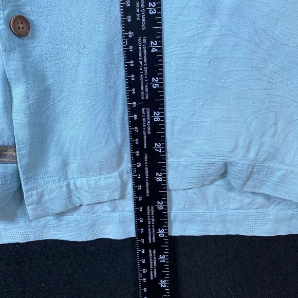 Tommy Bahama Mens Shirt Blue Hawaiian Camp 100% Silk Big Shot Tee Party XL - Picture 10 of 15
